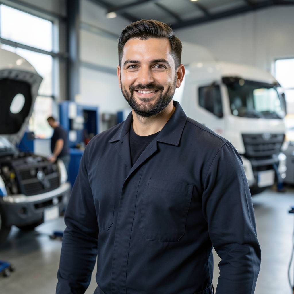 Profesionální mechanik v dílně